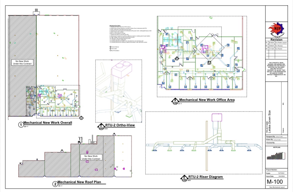 Commercial Tenant Improvement HVAC Layout